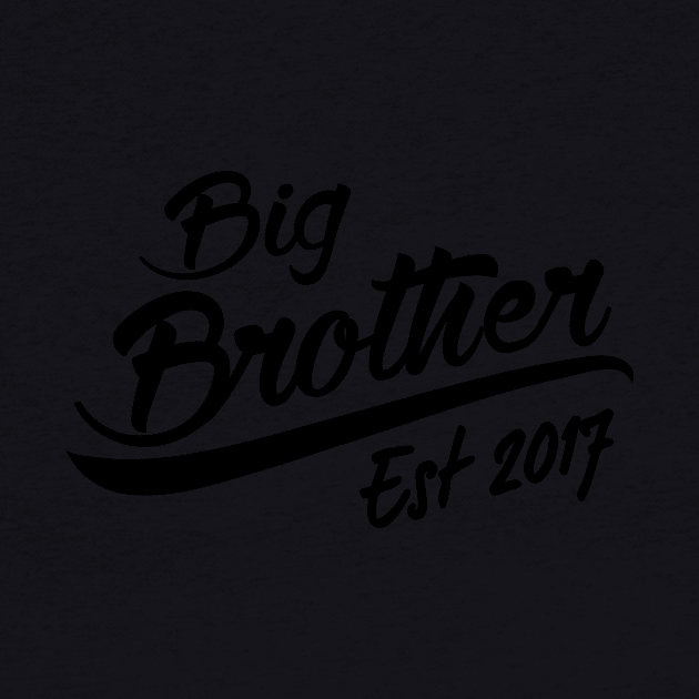 Big Brother To Be Shirt - Big Brother Est 2017 - New Big Brother Gift by bestsellingshirts